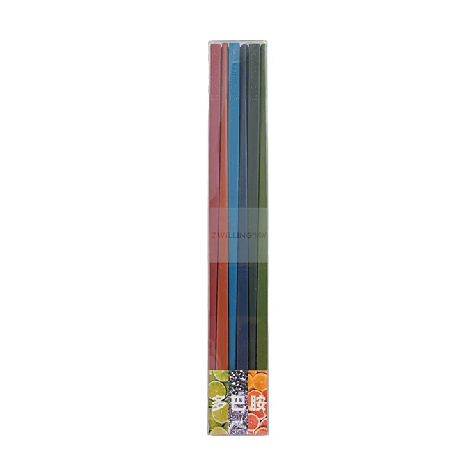 Coloured Anti-Bacterial Chopstick Set 6 Pairs 【Dopamine Colors】【99.9% Anti-Bacterial】【Non-Slip Texture】