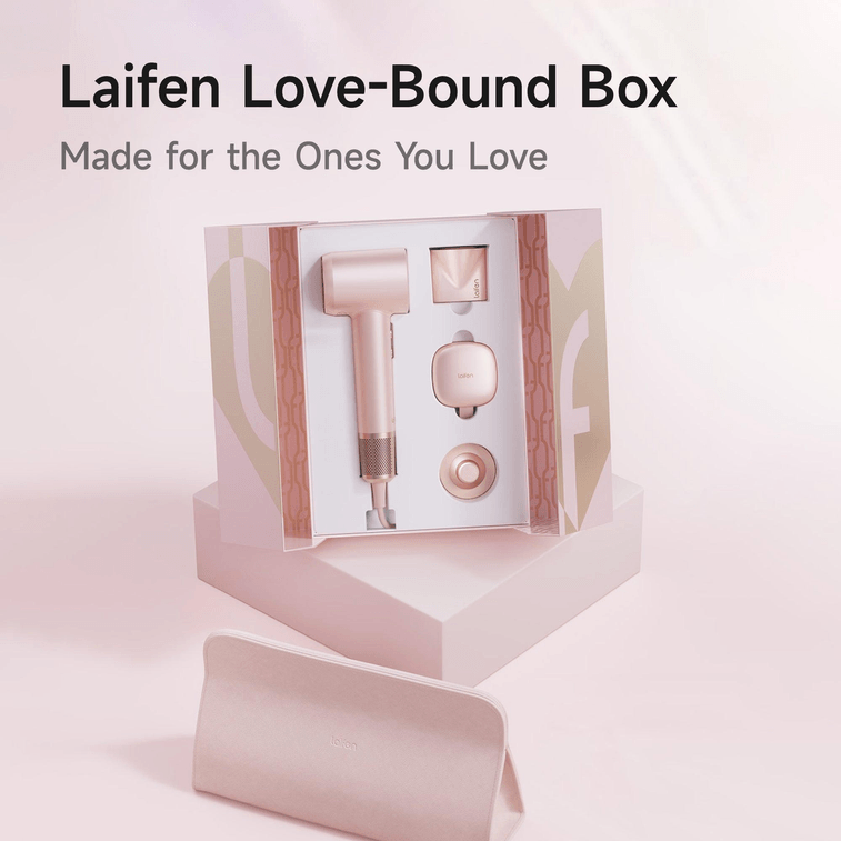 Premium 高速负离子吹风机 爱意礼盒套装 【110,000RPM无刷高速马达】【360°磁吸造型风嘴】【轻量低噪设计】【附墙面支架】【配旅行收纳袋】 节日送礼推荐 4