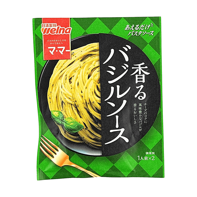 日本NISSIN日清制粉 Ma-Ma 羅勒風味拌麵醬 2人份 46g 【免煮即拌】【濃郁羅勒香】