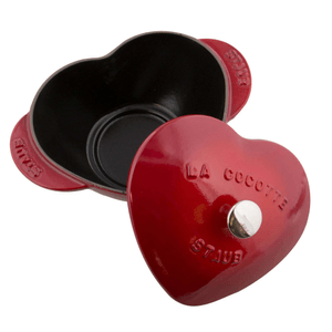 Cast Iron 1.75-qt Heart Cocotte - Cherry