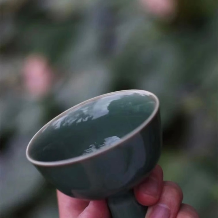 美国 赵赵的茶 ZhaoTea 新中式茶礼盒 · 小欢喜 · 青瓷茶杯茶叶罐组合 · 一罐一杯 送礼/摆设/存茶/品饮 茉莉绿茶40g 5