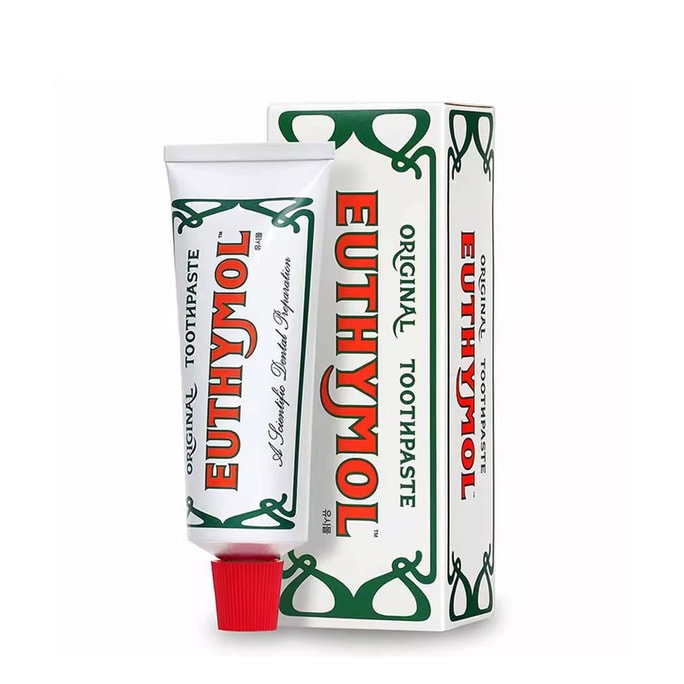 英國 EUTHYMOL悅滋木 經典復古牙膏 花漾沁桃薄荷 清新口氣 106g