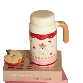 High Aesthetic Stainless Steel Tea Water Separation Large Capacity Insulated Cup Puppy Pounding Milk Candy Cup 950ml