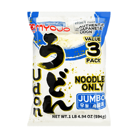 美國版MYOJO明星 日式烏龍麵 速食麵條 無湯料包版 3人份 594g