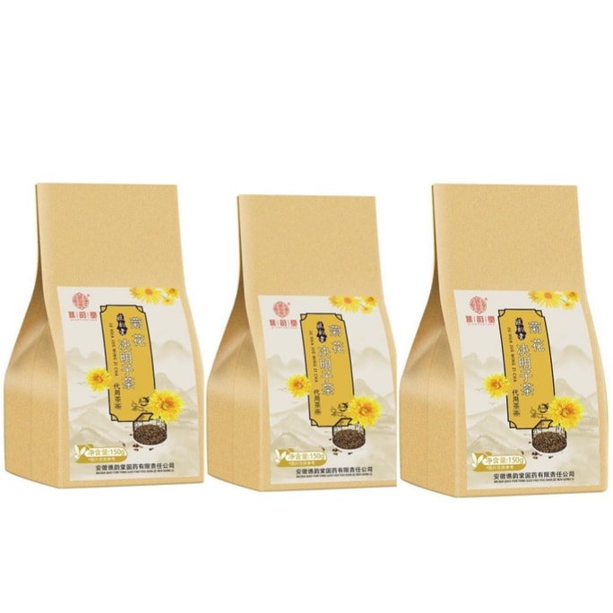 【U.S.A. Direct Shipping】Chrysanthemum Cassia Tea 450g/150g*3(5g*30pcs*3bags) Soothing Liver Clearing Fire