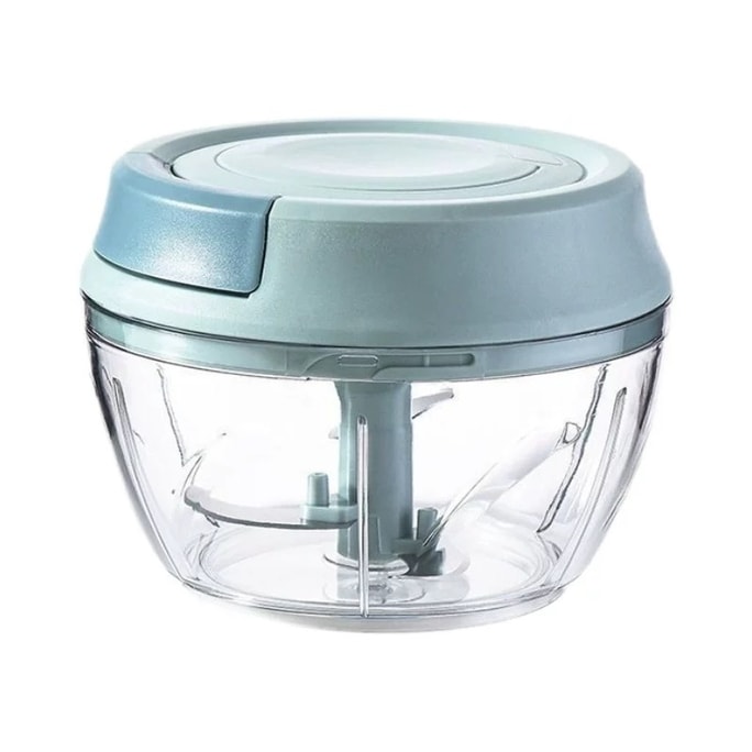 허샹 홈 제품 가정용 수동 마늘 다지기 200ml 퀵 2 나이프 블루 1개