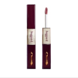 Double - ended Lip Glaze Blurred Matte with Fine Shimmer and Glass Finish #03 Wishing well Cream Persimmon Color 4.2g