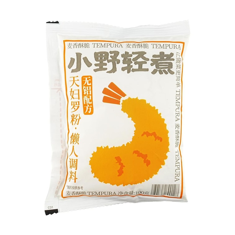 小野轻煮 天妇罗粉 100g【日式炸虾炸肉裹粉酥皮炸粉】【无铝配方更健康】【亚米独家】 4