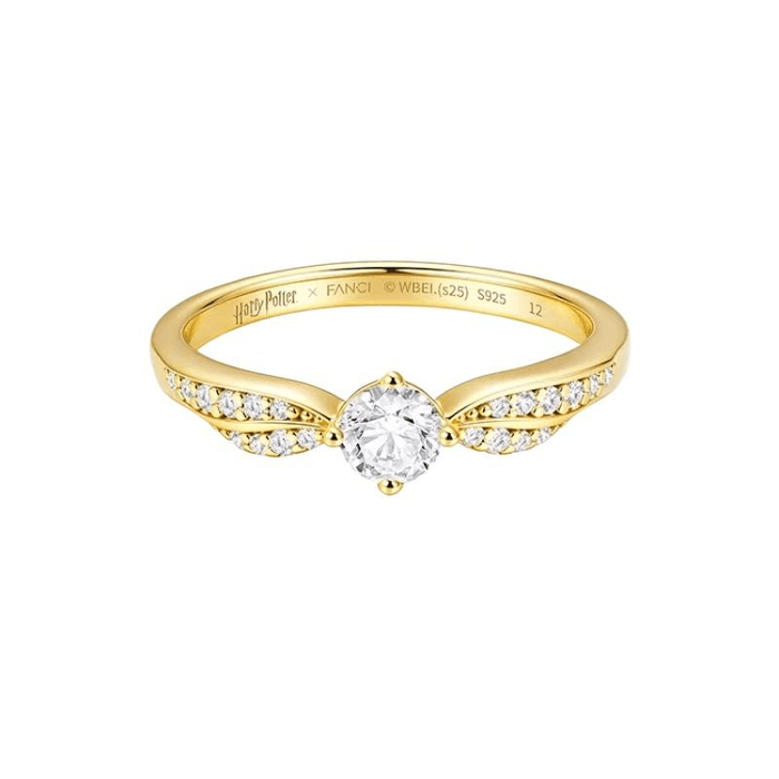 Harry Potter Golden Snitch Ring Gold Size*14*1piece