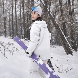 BENEUNDER蕉下 女士轻量滑雪服 雪地玩雪徒步衣服 沁柔白 165/88A(L)