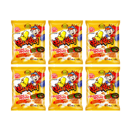【TWICE Nayeon & Jeon Somi Favorite】Ppushu Ppushu Noodle Snack Bulgogi flavor 90g*6 【Value Pack】