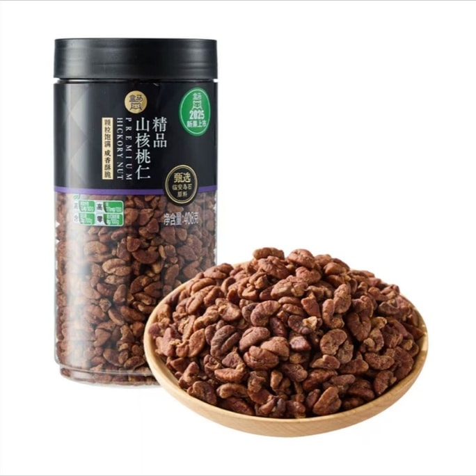 【中國直郵】 盒馬 精品山核桃仁 飽滿果仁免剝 罐裝408g