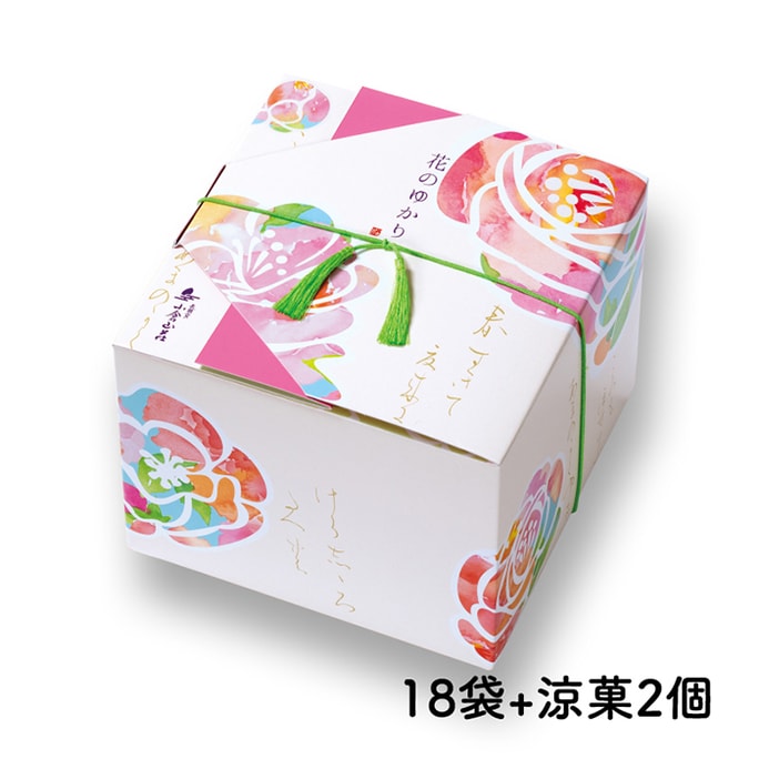 【日本直郵】日本 日本其他 小倉山 春季限定花のゆる米果大禮盒18袋+涼果2個