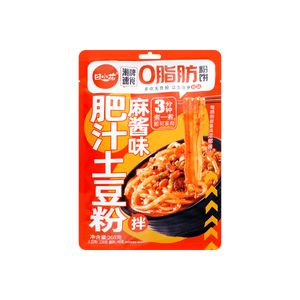 脂肪ゼロのポテトヌードル、ゴマソース添え、9.45オンス