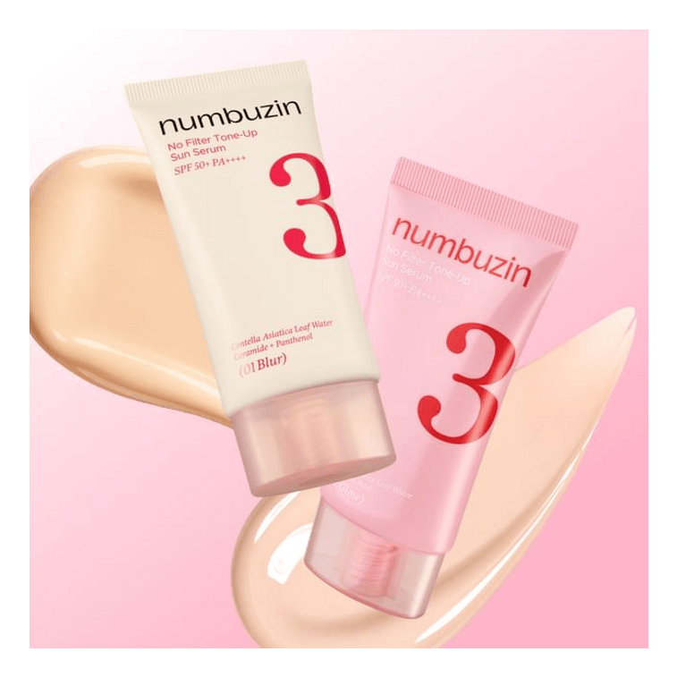 No.3 No Filter Tone Up Sun Serum SPF50+PA++++ 50ml #02 Glow 6