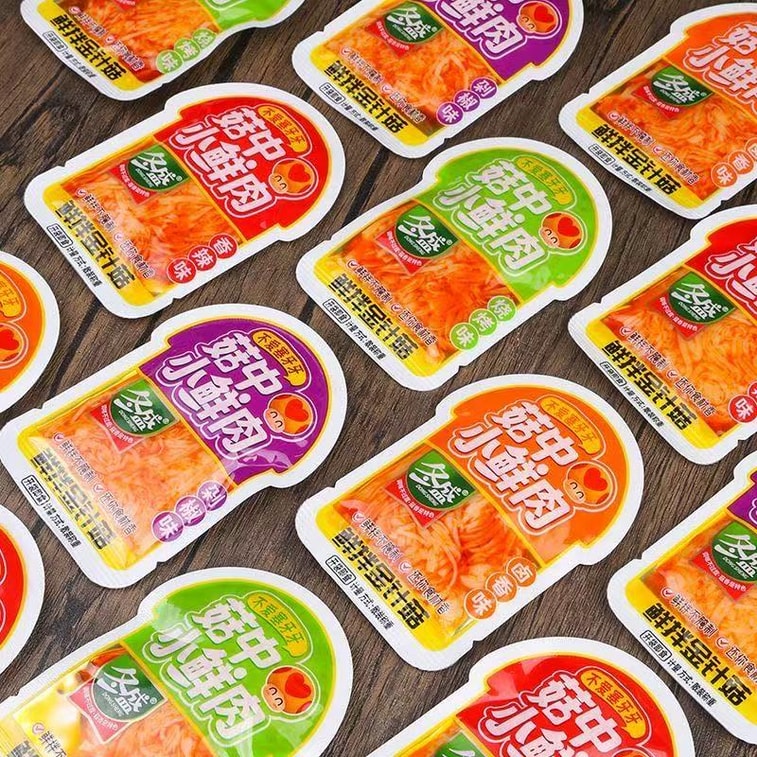 蓬盛 菇中小鲜肉混合口味 大袋分享装 258克 只取上段金针菇 不爱塞牙牙 约13袋 7