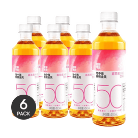 Peach Oolong Tea - 50% Juice, 15.21 fl oz *6【6 Pack】
