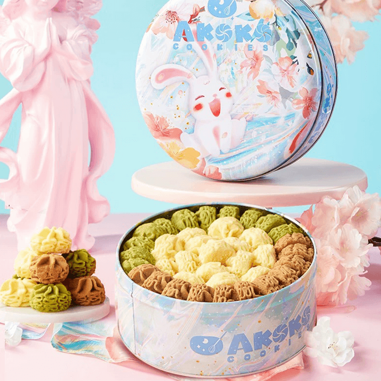 Akoko Cookie Gift Box Original/Coffee/Matcha Flavor 8.11 oz - Yami.com