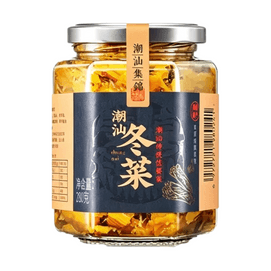 潮汕集锦 冬菜 正宗潮汕特产 无添加 海鲜砂锅粥调料品 腌制咸菜 粥配菜 榨菜 280g/瓶