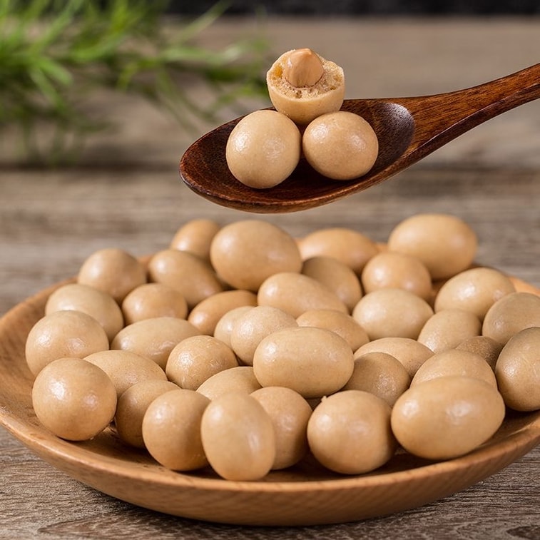 健康其他 日本豆办公室零食8090后怀旧经典小吃裹衣花生豆坚果90g*2袋 3