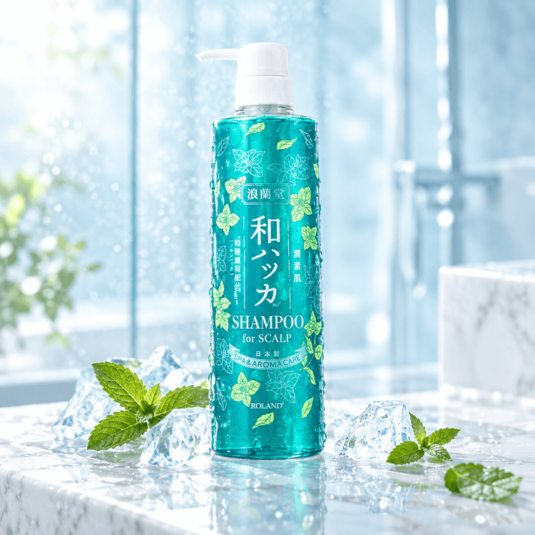 Cosmetex Roland Junsohada Japanese Menthol Scalp Shampoo, Cooling