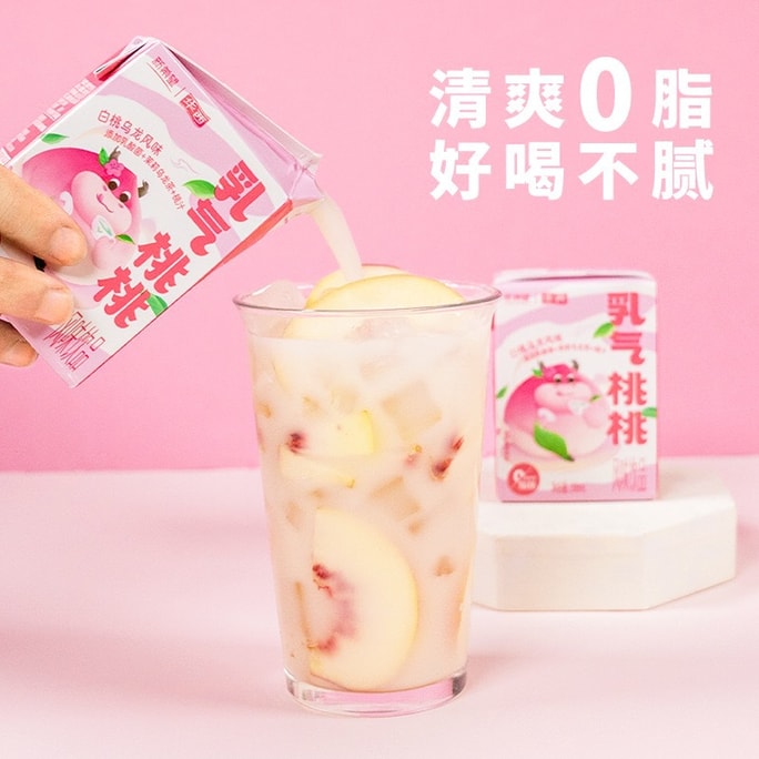 Peach Oolong Lactic Acid Flower Fruit Tea 6.76 Fl oz