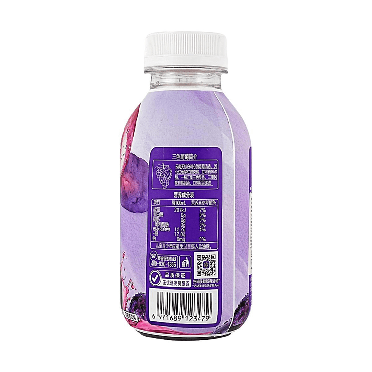 沃集鲜 100% NFC三色葡萄汁 330ml  *6【6份超值装】【非浓缩还原】【三重果香】 6