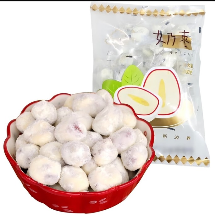 【中国直邮】 新边界 奶枣网红小奶枣无核红枣直播款新疆特产干奶枣红枣蜜饯果干坚果脯大枣休闲零食品儿童孕妇办公室食品200g