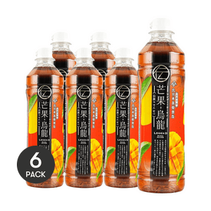 マンゴーウーロン茶 420ml × 6【6パック】【ジャパン・トレンディ】【賞味期限表示形式：日/月/年】
