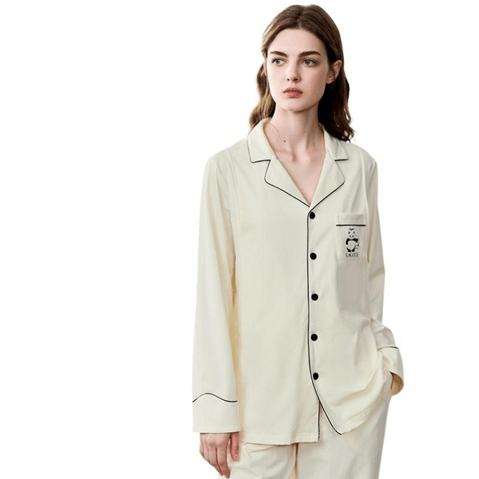 【台灣(中國)直送】 嫚熙 純棉奶昔黃月子服L碼 1件