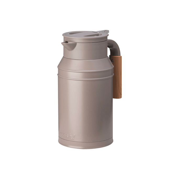 Stainless Steel Thermal Carafe Vacuum Insulated Thermos With Lid 1.5L Brown