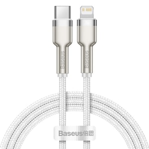 【中国直送】Baseus PD 急速充電 ホワイト 1m メタル Kafule データケーブル Apple iPhone 12 13 14 充電ケーブル 20W に適しています
