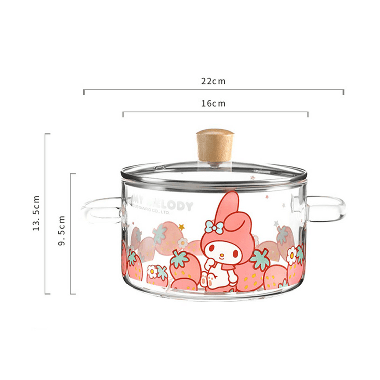 川岛屋 MARSICA 高硼硅玻璃双耳汤碗 1.6L【三丽鸥联名】 9