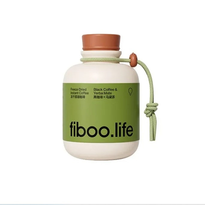 【香港直送】 FIBOO 她練速溶黑咖啡馬黛茶咖啡 50克/瓶 加速代謝