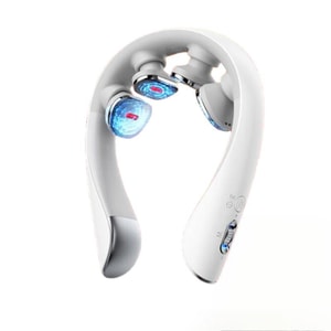 【中国直邮】 SKG 颈椎按摩器 K5系列3代 尊贵 热灸 热敷 按摩拉伸 白色 1件