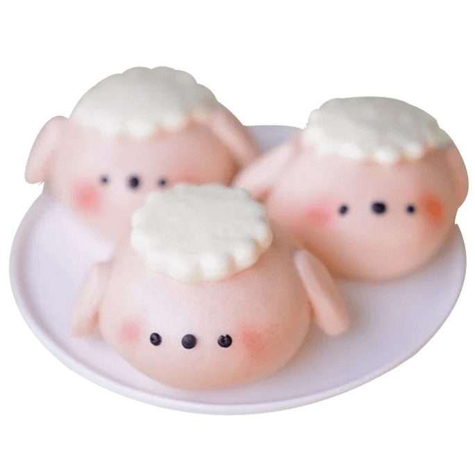 Bao Babies Merry Little Lamb Bao (with Mozzarella Cheese) - 6 Pcs Per Box 9.52 oz