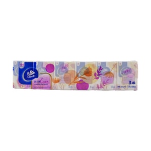 포켓 핸드커치프, 핑크, 12팩 x 10장