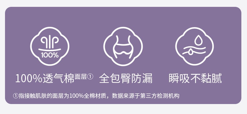 【中國直郵】 全棉時代 奈絲公主衛生巾女生純棉親膚超薄 日夜兩用290mm 8片/包