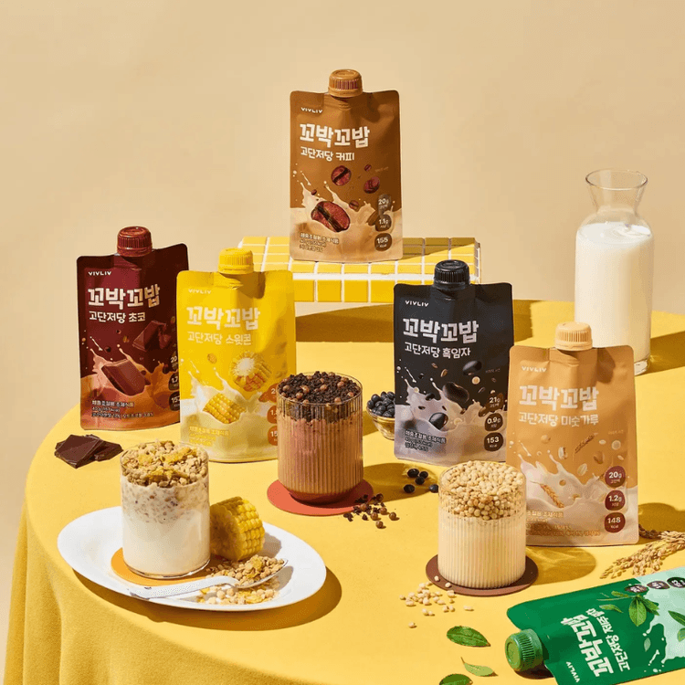 韓国直送】OLIVE YOUNG VIVLIV ミールリプレイスメントシェイク、低糖