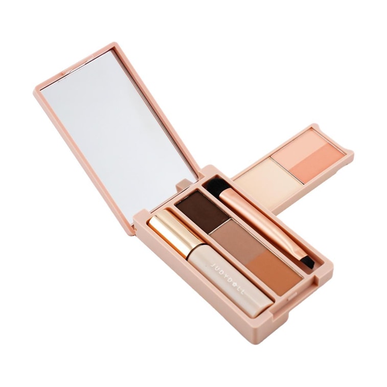 Palette de maquillage portable, #01 Ton Terre, inclut Mascara Volumateur 5