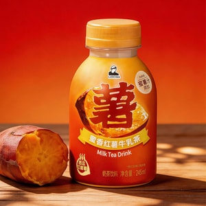 Honey Sweet Potato Flavored Milk Tea, 8.3 fl oz【0 Trans Fat】