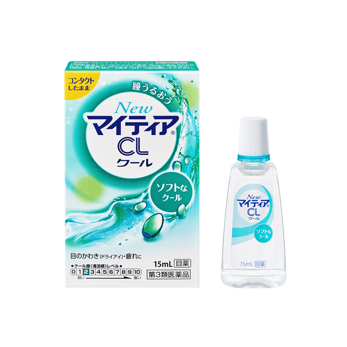 【日本直邮】 日本 千寿 隐形眼镜用 修复角膜 滴眼液 清凉 15ml