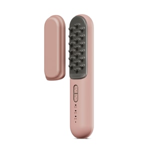 金稻 電動養生梳 按摩儀器 溫熱經絡 刷全身通用 熱敷疏通 經絡加熱梳 KD3809 藕粉紅色 1台