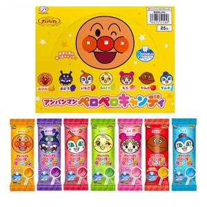 【日本直邮】日本 FUJIYA  不二家 面包超人护齿棒棒糖  防蛀牙宝宝糖果  1根 (口味包装随机发货)