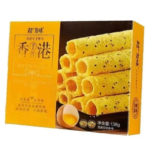 차오유웨이 홍콩 수제 올드 스트리트 참깨 에그롤 올드 홍콩 고풍스러운 풍미 겹겹이 쌓인 바삭한 크러스트 풍부한 계란 맛 바삭한 질감 138g