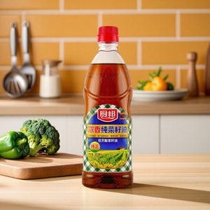 厨邦 浓香纯菜籽油 900ml【低芥酸食用油】