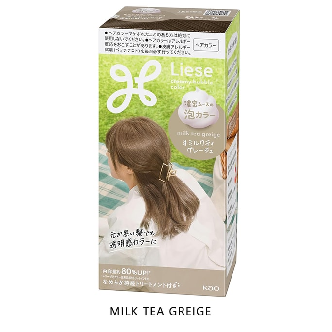 【日本直效郵件】 日本 KAO 花王 Liese 泡沫染髮劑 奶茶灰 115ml