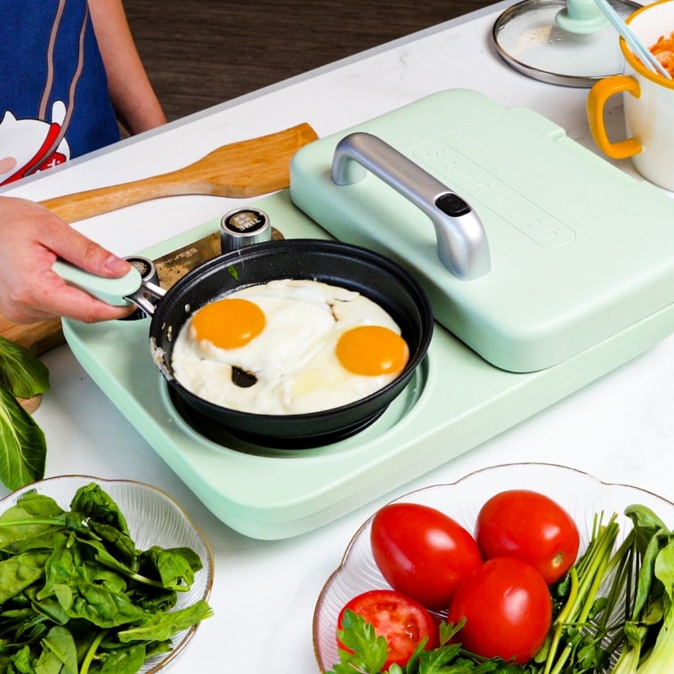 小熊 【美國本土出貨】 早餐機 多功能四合一 壓烤麵包吐司機 DSL-A13F1 110V