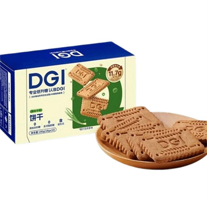 Green Onion Flavoured Unsweetened Whole Wheat Crackers For Pregnant Women Snack Fat Whole Grains High Fiber 180g/ box