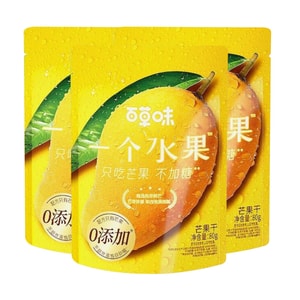 Eating only 80g of mango per fruit, 3 bags of candied fruit, dried with zero added dried fruit